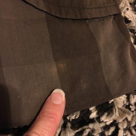 VTG STUSSY Double Breasted Check Plaid Quilted Jacket in Army green  Y2K  SZ S - Picture 9 of 16